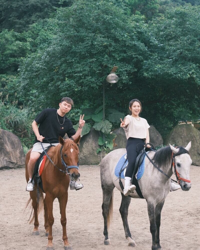 新北懶人露營金山驛境騎馬
