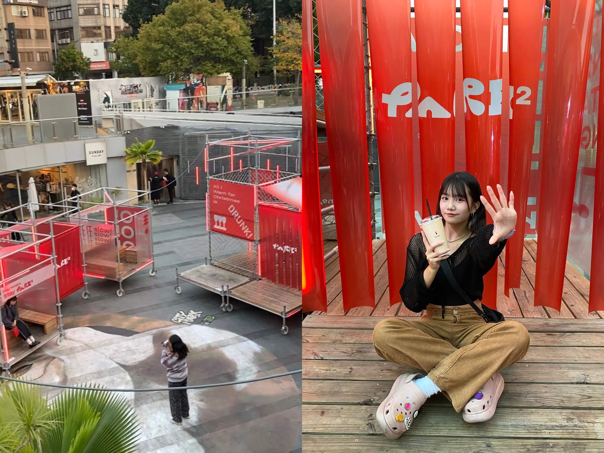 影|台中一日遊|跟著甲咪探索台中最時髦的聖誕村,品嚐林酒店豐盛大餐!