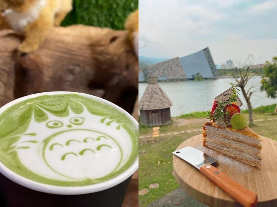宜蘭美食｜可以看海又可以賞湖，宜蘭特色千層蛋糕-Tjuku cafe 啾咕咖啡！