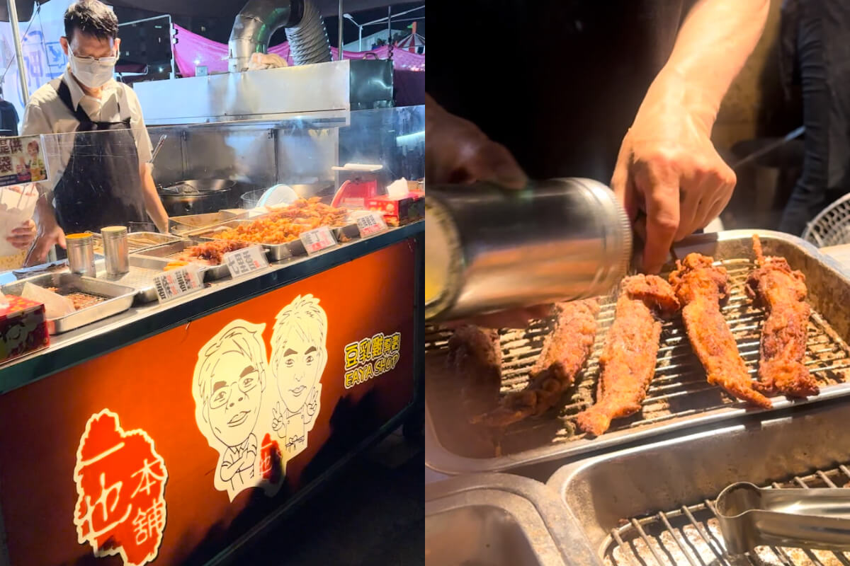 影|台中美食|在地人必逛的旱溪夜市,5家必吃美食攻略!爆汁卡拉雞腿、古早味鳳梨冰