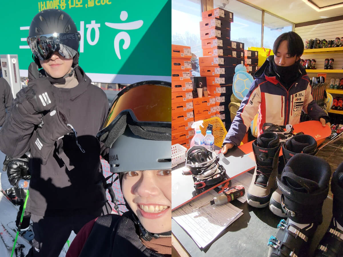 影|韓國一日遊|新手冬季必訪滑雪勝地!滑雪裝備輕鬆租借、江原道特產泥蚶拌飯