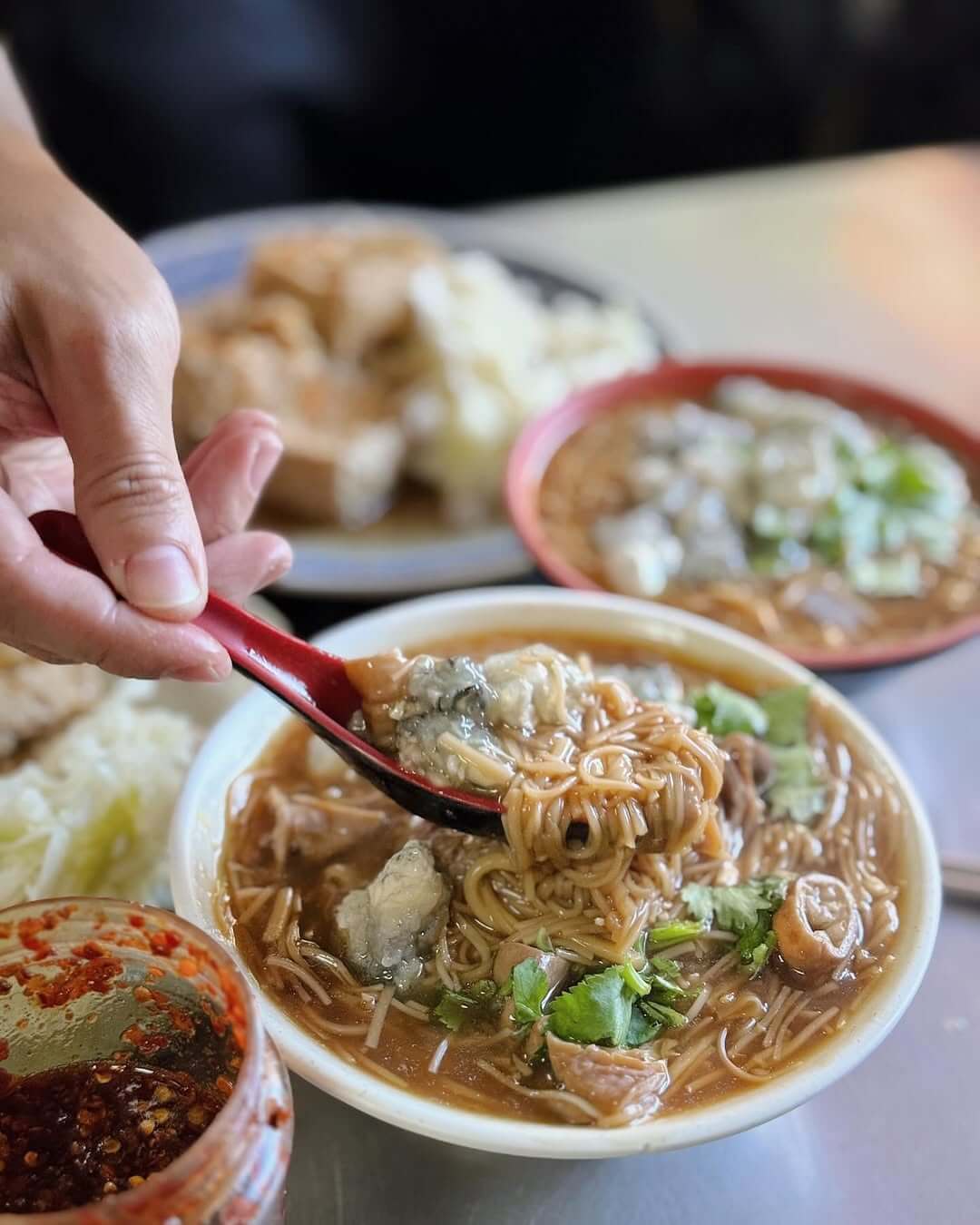 新北美食｜阿基-手工臭豆腐 大腸蚵仔麵線