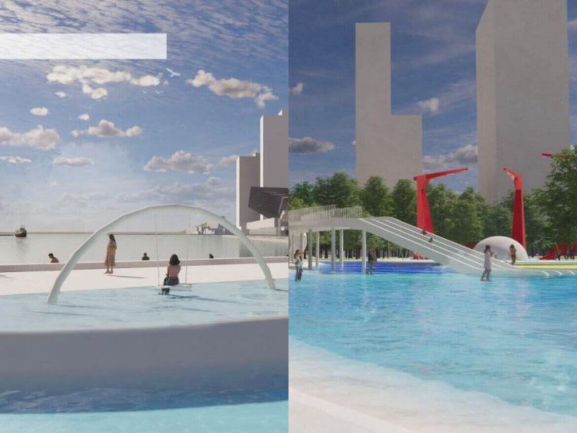 高雄景點｜全新高雄親子景點2026年啟用！高雄最大水上樂園「星光水岸公園」，一覽港灣風景