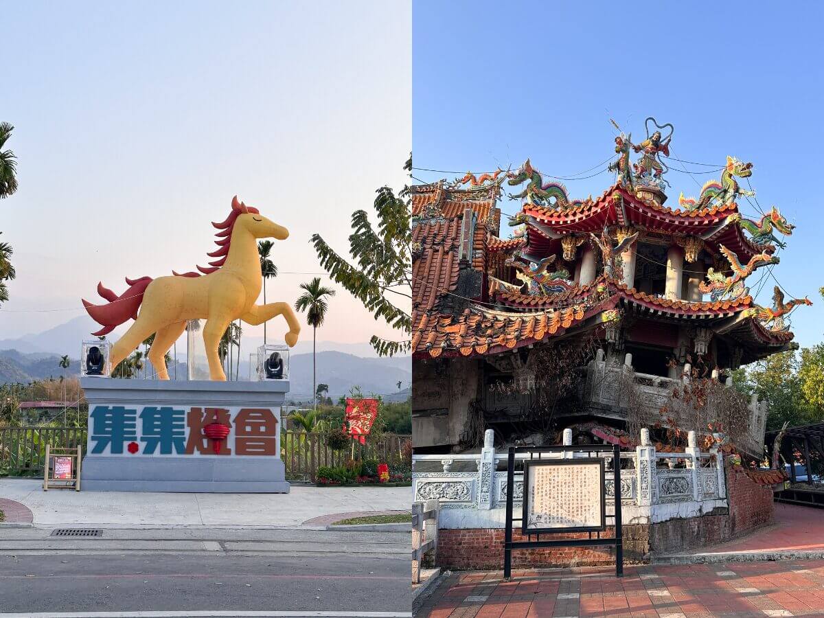 南投一日遊｜連假就衝「最美粉紅山丘」！麝香木花海＋集集武昌宮＋集集車站＋香蕉冰淇淋順路玩