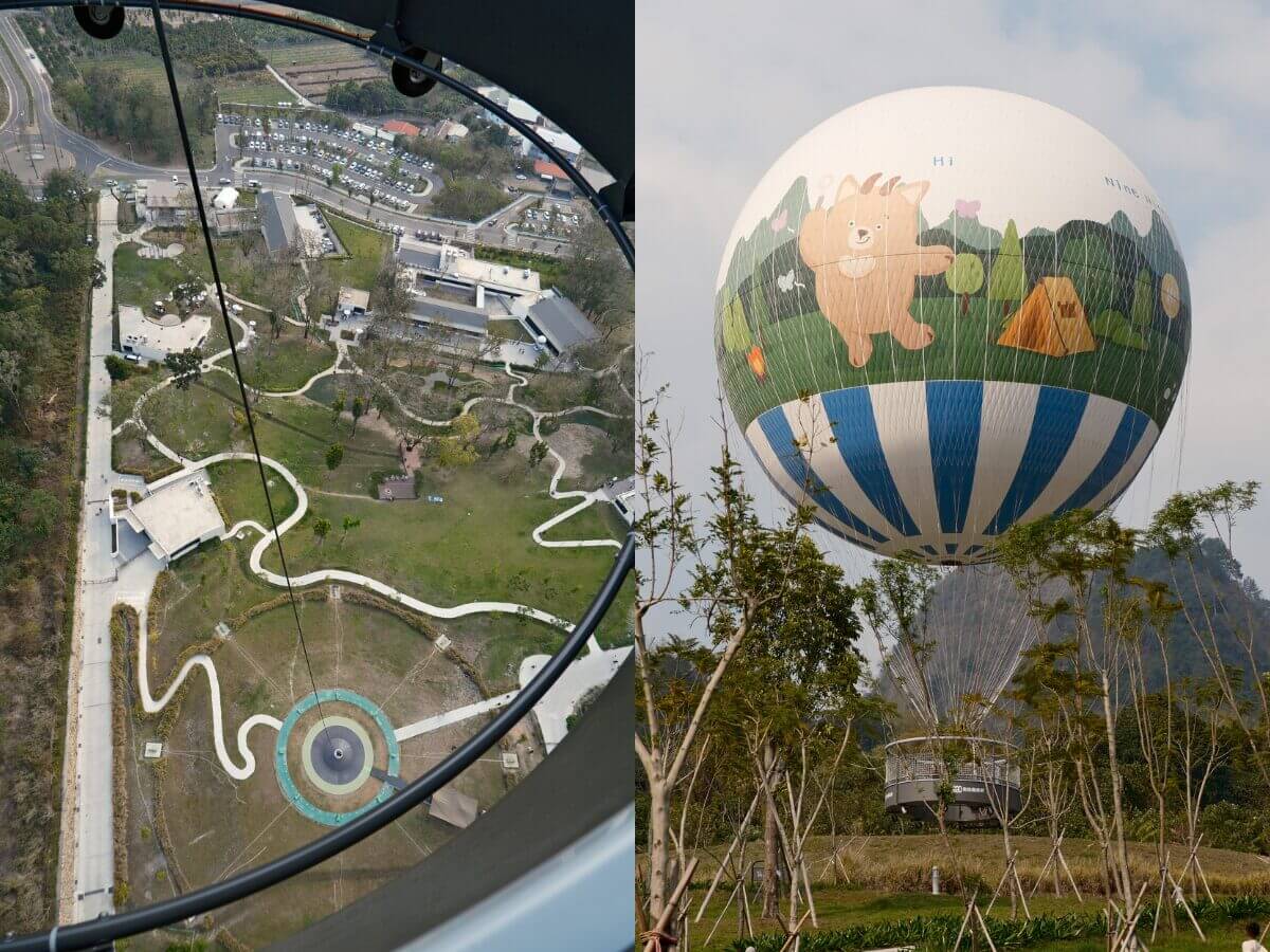 南投最新景點｜薰衣草森林九九峰氦氣球樂園開箱！升空看火炎山地貌＋花季散步＋園區燒肉一次玩