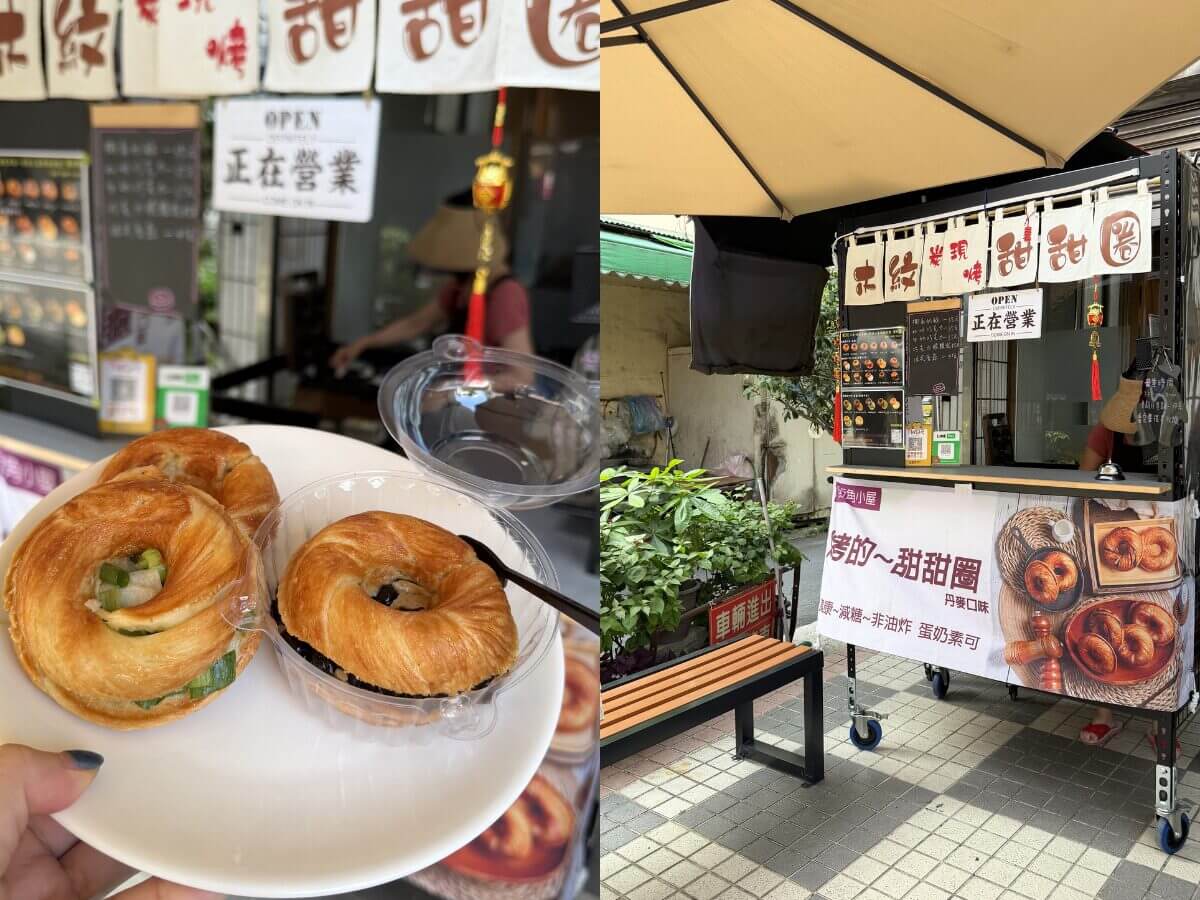 台中美食｜樂成宮拜拜順便吃！4 家走路就到的銅板小吃，捧花可麗餅、在地臭豆腐、烤甜甜圈一次收